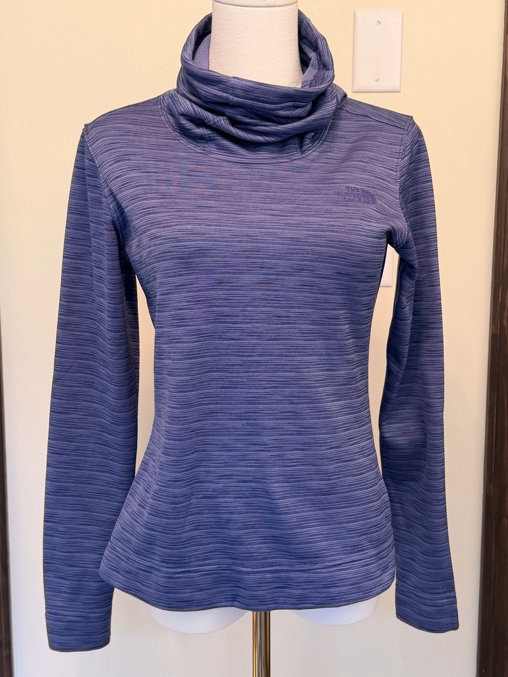 The North Face Women's Heathered Purple Cowl Neck Pullover